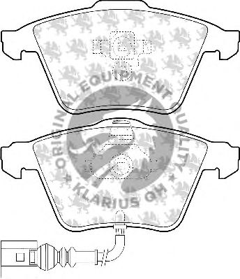 Комплект тормозных колодок, дисковый тормоз BP1533