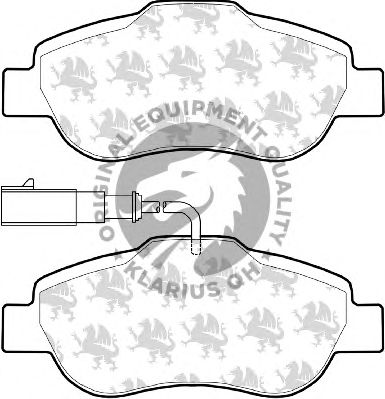 Комплект тормозных колодок, дисковый тормоз BP1577