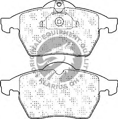 Комплект тормозных колодок, дисковый тормоз BP863