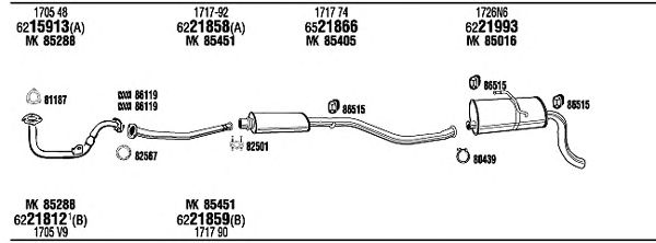 Sistema de escape CIP05595