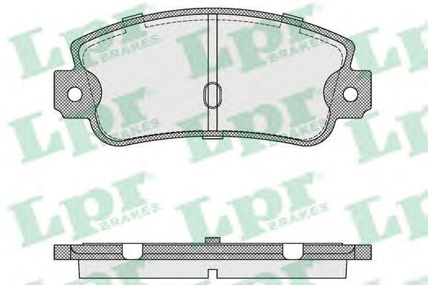 Brake Pad Set, disc brake 05P106