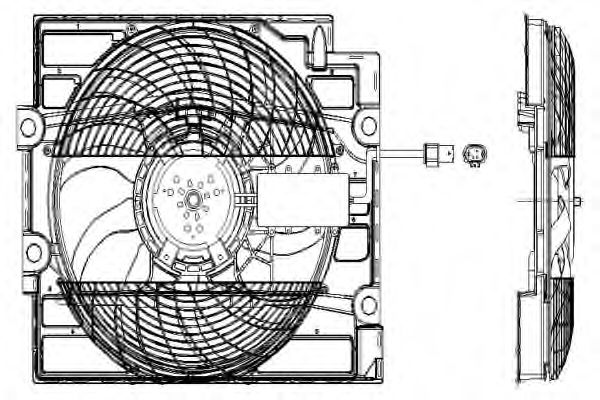 Ventilador, refrigeração do motor 47211