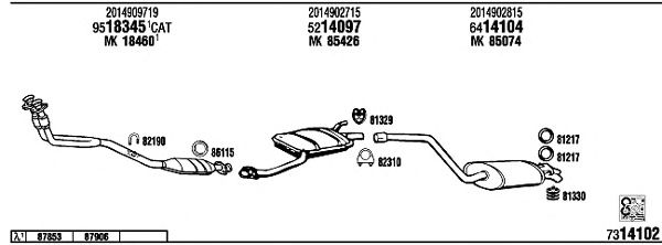 Exhaust System MB30017