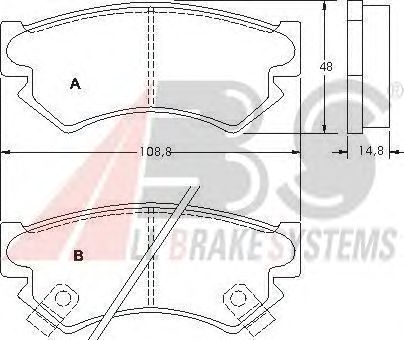 Brake Pad Set, disc brake 36732