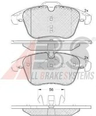 Brake Pad Set, disc brake 37686