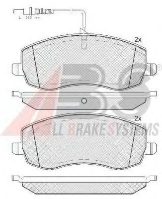Brake Pad Set, disc brake 37734