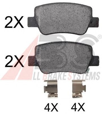 Brake Pad Set, disc brake 37737 OE