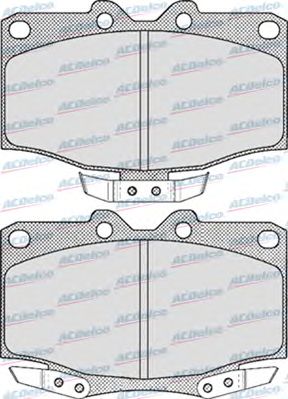 Brake Pad Set, disc brake AC058519D