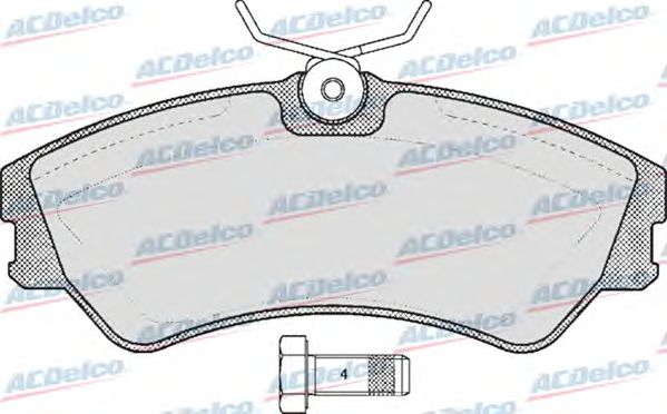 Комплект тормозных колодок, дисковый тормоз AC463781D