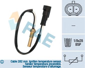 Sensor, temperatura do líquido de refrigeração; Sensor, temperatura do líquido de refrigeração 33555