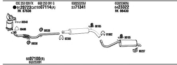 Exhaust System SET17116A