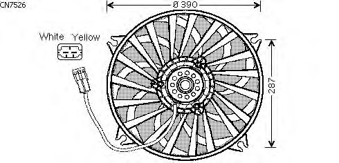 Fan, motor sogutmasi CN7526