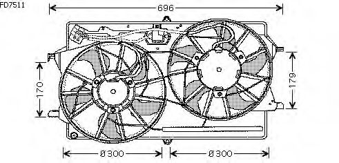 Fan, motor sogutmasi FD7511