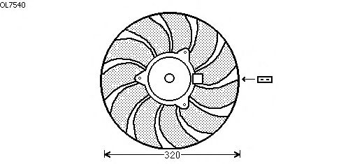 Ventilador, refrigeração do motor OL7540