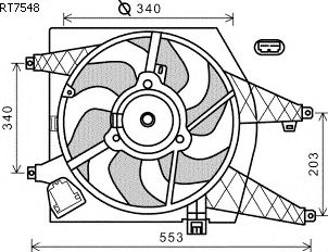 Ventilador, refrigeración del motor RT7548