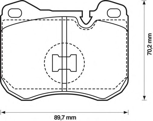 Kit de plaquettes de frein, frein à disque 571373J