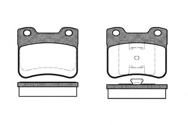 Комплект тормозных колодок, дисковый тормоз 0247.10
