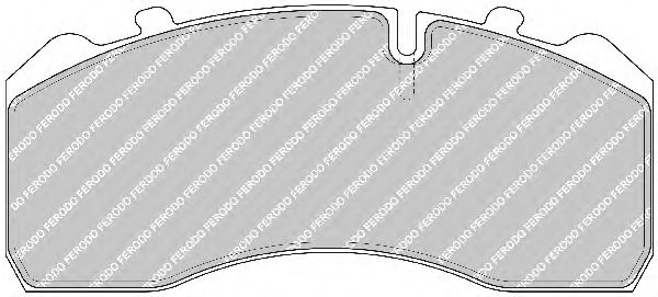 Комплект тормозных колодок, дисковый тормоз FCV1275BFE