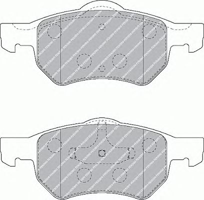 Комплект тормозных колодок, дисковый тормоз FDB1474