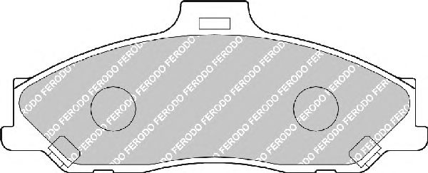 Комплект тормозных колодок, дисковый тормоз FDB1527