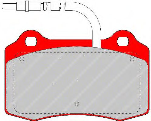 Комплект тормозных колодок, дисковый тормоз FDS1379