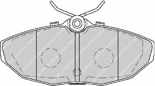 Комплект тормозных колодок, дисковый тормоз FDB1713