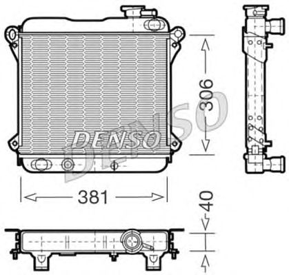 Radiator, engine cooling DRM09001