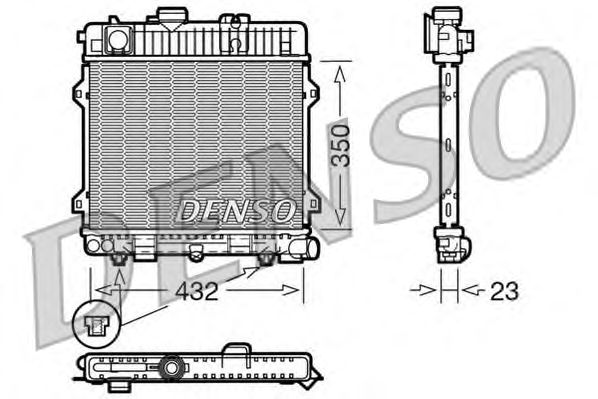 Radiator, engine cooling DRM05028