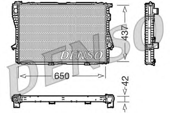 Radiador, refrigeración del motor DRM05068