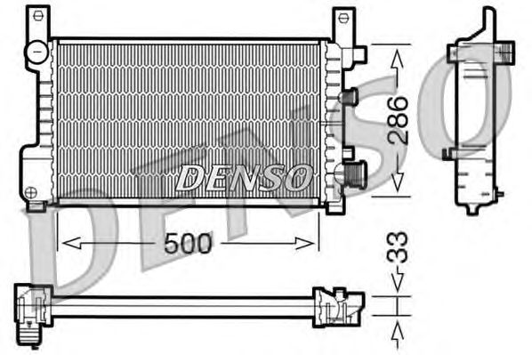 Motor su radyatörü DRM10037