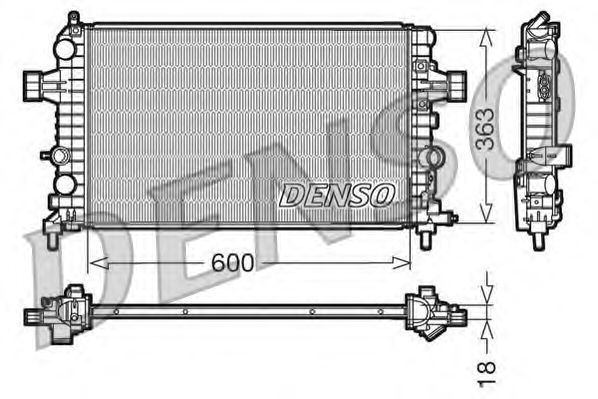 Motor su radyatörü DRM20103