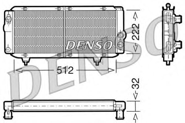 Radiator, engine cooling DRM21001