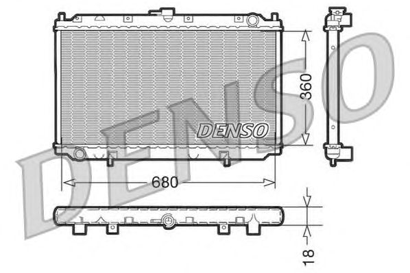 Radiator, engine cooling DRM46011