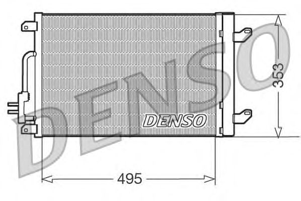 Condenseur, climatisation DCN13015