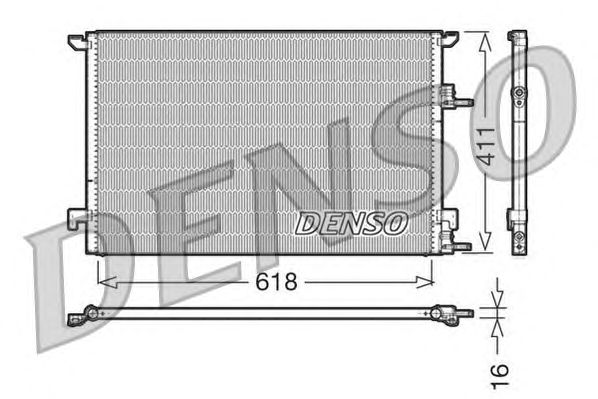 Condensator, airconditioning DCN25001