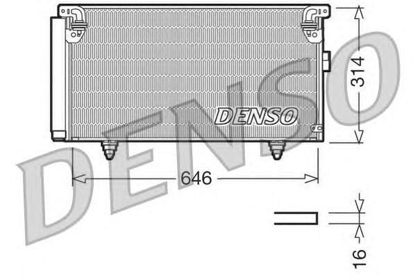 Condensator, airconditioning DCN36001
