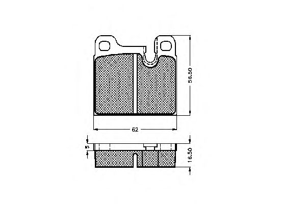 Комплект тормозных колодок, дисковый тормоз 30102