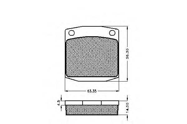 Комплект тормозных колодок, дисковый тормоз 30123