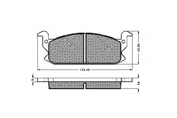 Комплект тормозных колодок, дисковый тормоз 31025