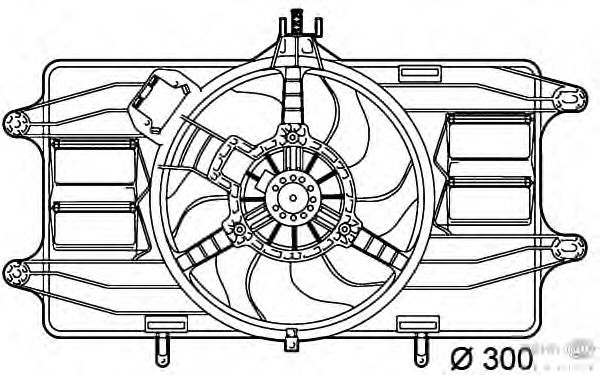 Вентилятор, охлаждение двигателя 8EW 351 039-471
