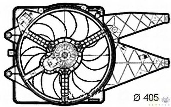 Ventilador, refrigeración del motor 8EW 351 039-671