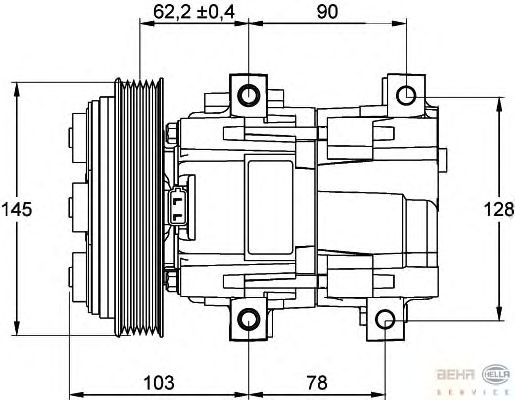 Compressor, airconditioning 8FK 351 113-171