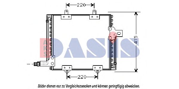 Condensator, airconditioning 182130N