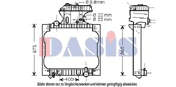 Radiator, engine cooling 261900N