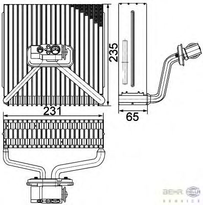 Evaporateur climatisation 8FV 351 330-151