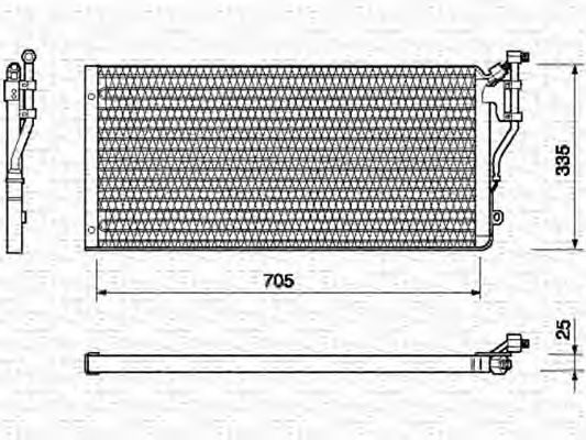 Condensator, airconditioning 350203109000