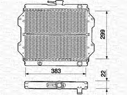 Radiator, engine cooling 350213367000