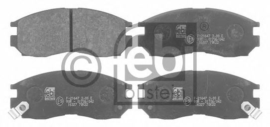 Комплект тормозных колодок, дисковый тормоз 16327