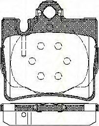 Комплект тормозных колодок, дисковый тормоз 8110 23025