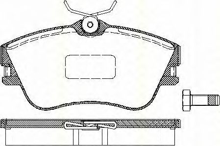 Комплект тормозных колодок, дисковый тормоз 8110 29001